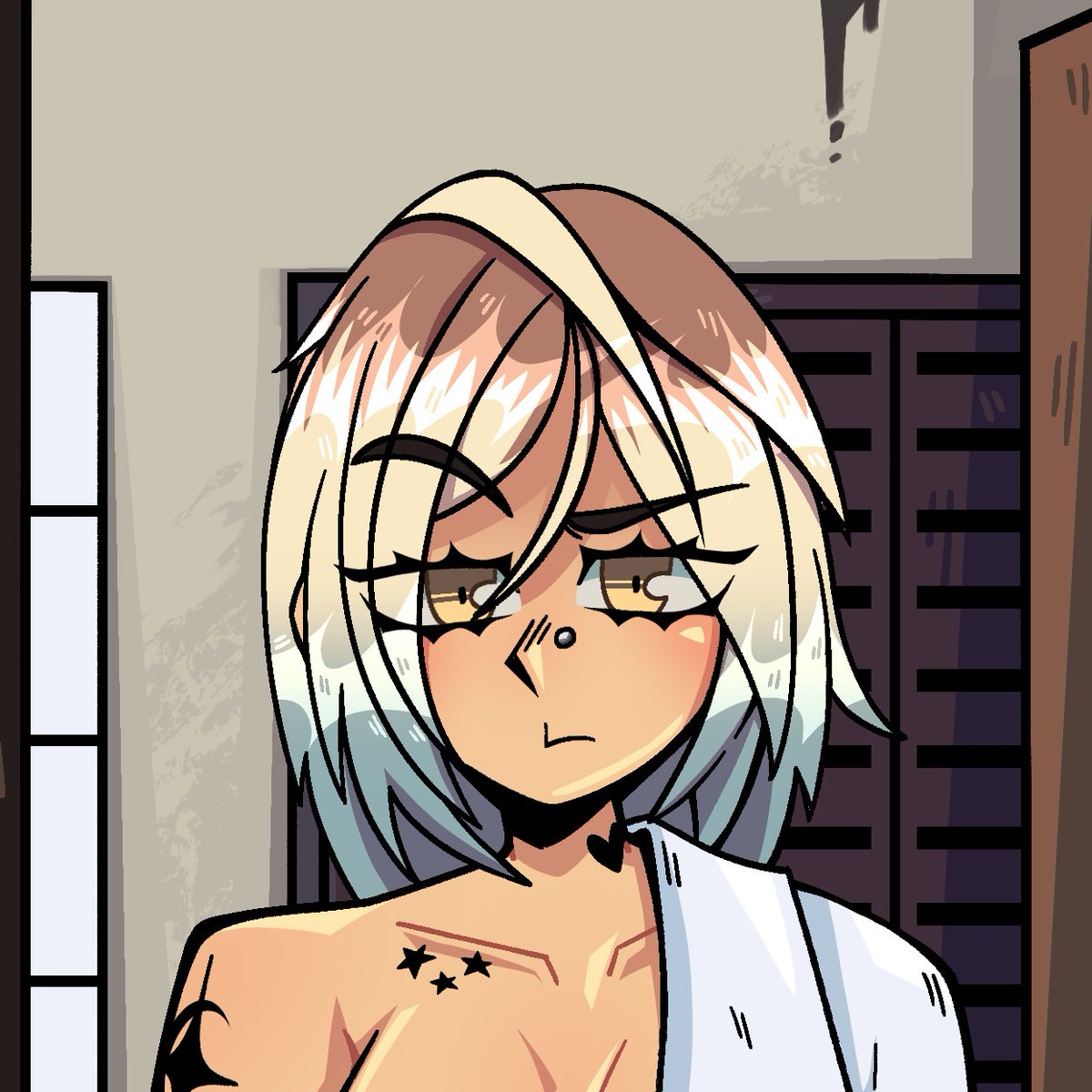 OMFs_Prom's tweet photo. Nothing like a hot shower.

#visualnovel #gamedev https://t.co/IcTDVwrnH4