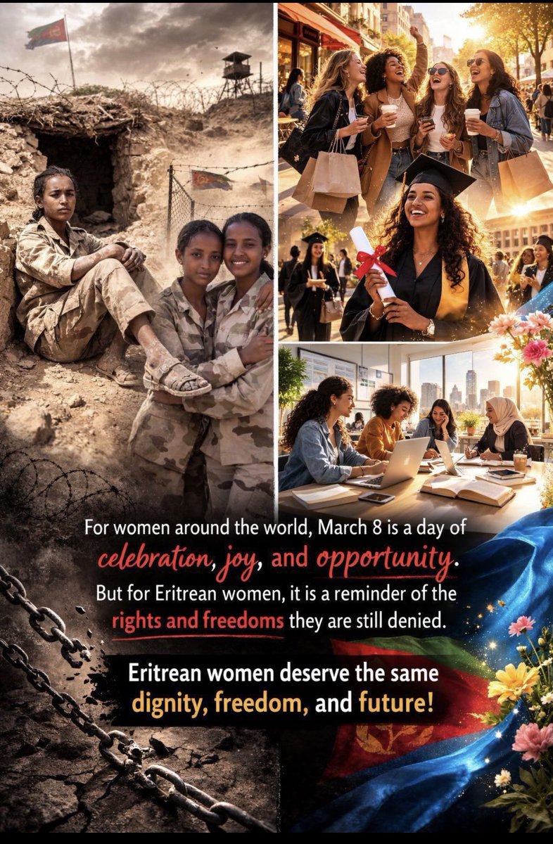 hiya27696's tweet image. The #regime arrests the mother when the child escapes. They imprison the womb to punish the soul. This is the PFDJ’s "justice." #StopCollectivePunishment #EBRF #EBRF #NoMorePFDJTerror #TransnationalRepression #BlueRevolution
@BeyeneGerezghe1 @BereketKahsai1 @EGerasouli35992