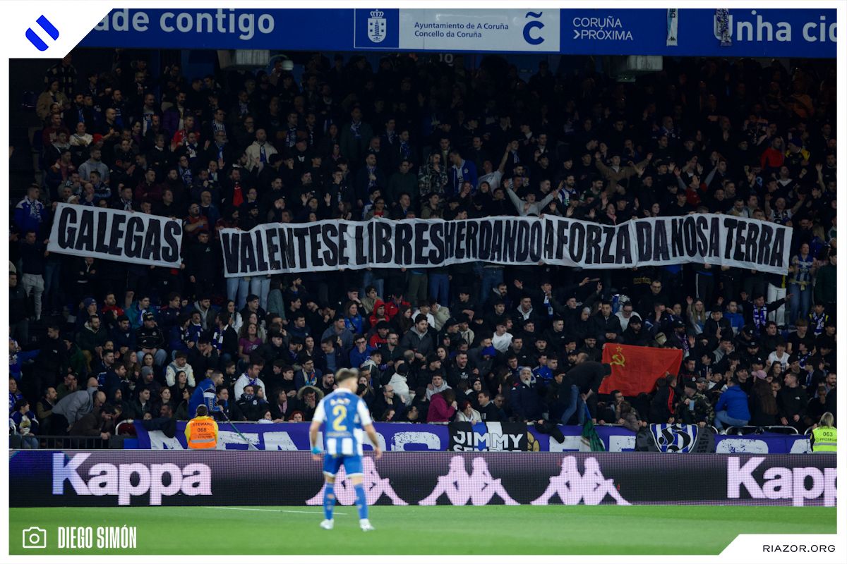 💜 "Galegas valentes e libres, herdando a forza da nosa terra"

🔹 La pancarta que se vio en la grada de Marathón Inferior con motivo del 8M

📸 <a href="/diegunsson/">diegunsson</a>