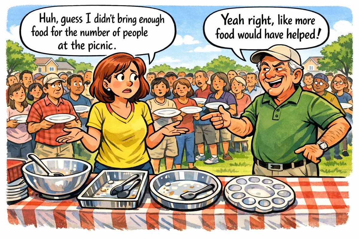 Supply skeptics at a picnic: