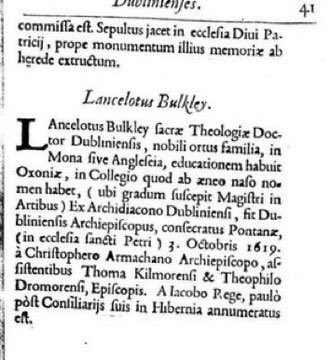 jdmccafferty's tweet image. 8 Mar 1649: Lancelot Bulkeley of Beaumaris #Anglesey &amp;amp; Archbishop of #Dublin stripped of his lands, imprisoned #otd for having used the proscribed Common Prayer Book in public in Dublin