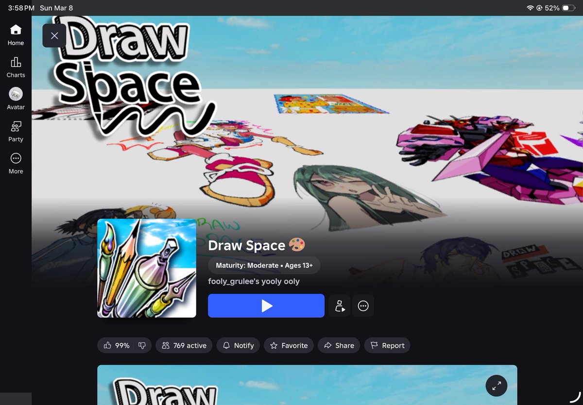 Doshicooo_'s tweet image. “Draw space is better than free draw” BITCH I GOTTA PAY FOR EVERYTHING

I’m sticking to procreate yall got that ✌️💔
#ROBLOX #freedraw #paidaccess