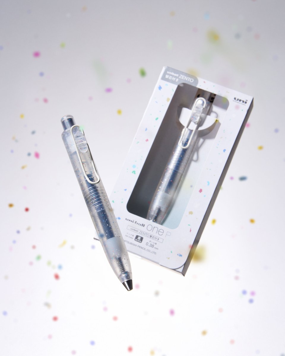 uni-ball one P 限定ボールペン ZENTO 替芯付き　おりがみ uniの新商品 uni-ball one Pより限定デザインが登場！ いろがみを