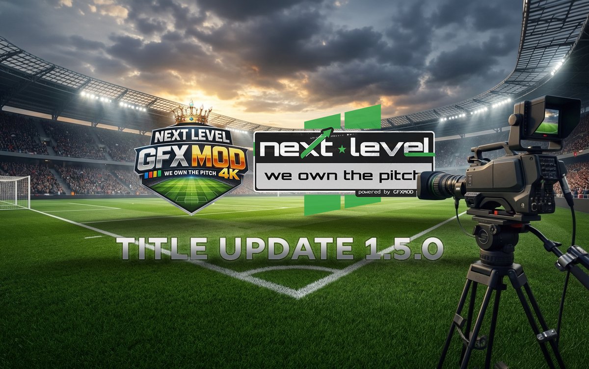 GFXMOD_OK's tweet photo. #EAFC26
GFX MOD 4K Free Version &amp; NEXT LEVEL II MOD Updated for Title Update 1.5.0 -> OUT NOW!

Download https://t.co/1XmGG7F9wX

@NonoLoko10 @gamer_matheusx @B11Prod @AnthJamesFBG 

#FC26 https://t.co/Dk4rYUcgE0