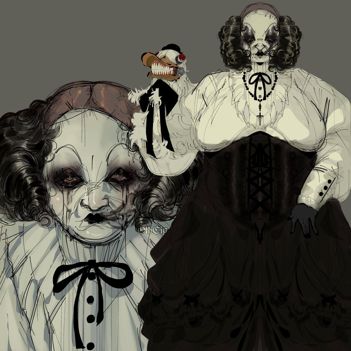 Victorian Goth, mother gooseberry 🖤
(Idea from <a href="/carnisinsanis/">- 🍎 Leszek</a>)
#OutlastTrials #mothergooseberry