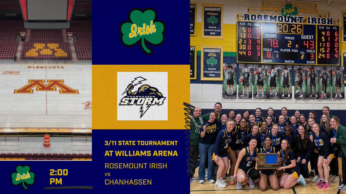 LadyIrishHoops's tweet image. BACK TO THE BARN WE GO!!!

Wednesday, March 11th 2pm vs Chanhassen

For all information regarding State Tournament: Including BUYING TICKETS!! Click on this Link mshsl.org/sports-and-act…

#WeAreRosemount
#ouroneshiningmoment
#EarnedNotGiven