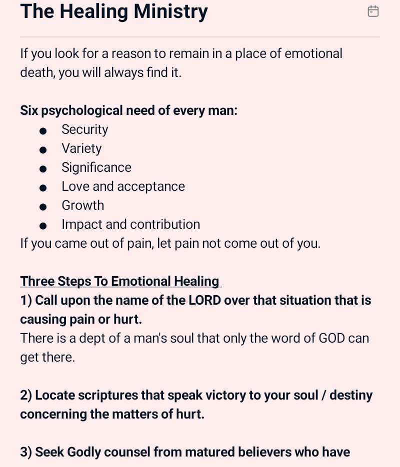 The Healing Ministry by Apostle Joshua Selman 
March 8th 2026