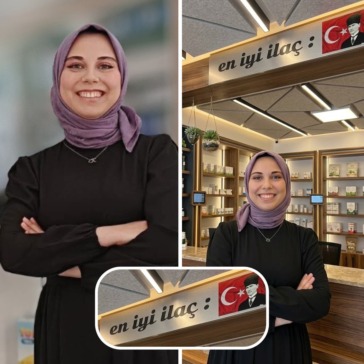 Bolu'da bir eczacı, eczanesinin baş köşesine, "En iyi ilaç ; ATATÜRK" yazdı.
Sosyal medyada büyük beğeni topladı 👏