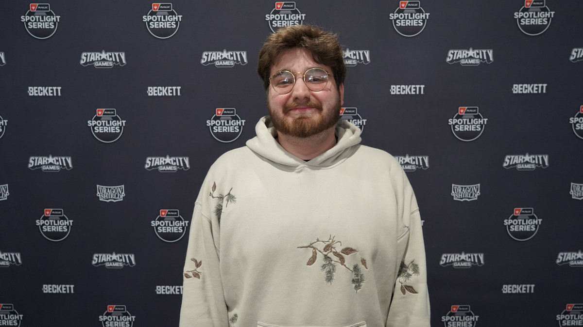 PlayMTG's tweet photo. Jacob Durish, too, wanted to qualify for Amsterdam. The 24-year-old local now has a second Top 8 to his name, following a previous Top 8 at Regional Championship. 

He credited Eddymurk Crab with winning several matches that he would have otherwise lost! https://t.co/SXYQtZFsMY