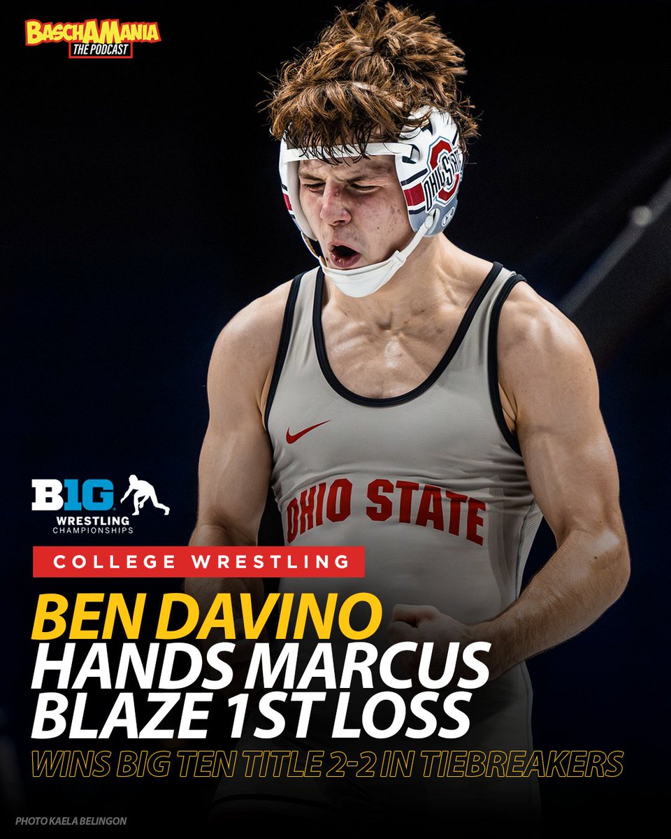 This time, it's Buckeye Ben Davino winning it in the tiebreakers, 2-2, over Marcus Blaze, as the freshman picks up a Big Ten title &amp; hands Marcus Blaze his first loss of the season.