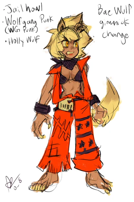 Yes, that's actually Bae Wulf! She goes through a gimmick change later on and ends up getting arrested for crimes against wrestling