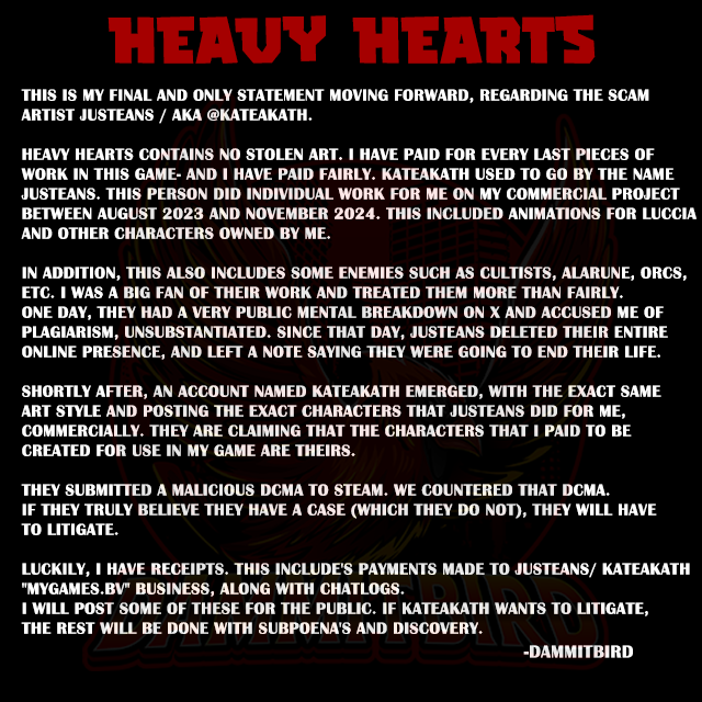 Heavy Hearts Game (Dammitbird) 🔞 tweet media