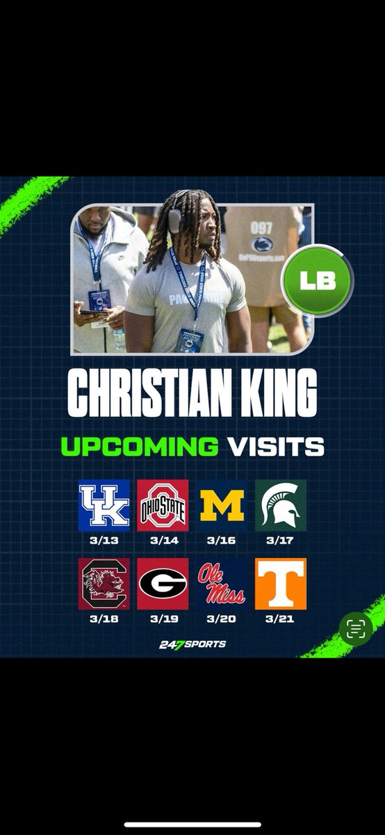 Christian King LB ‘28 tweet media