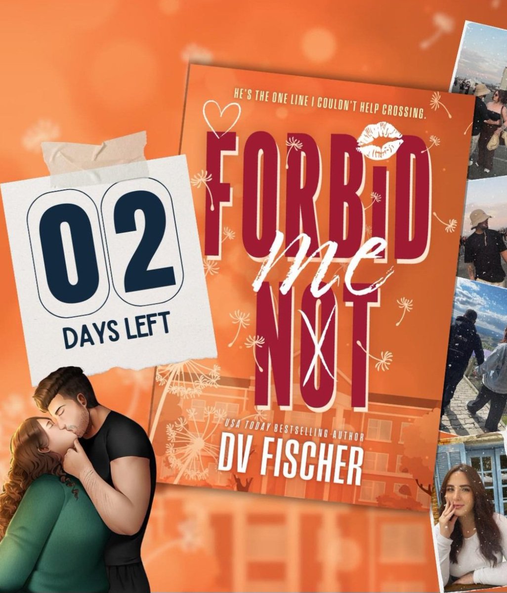 Theres Just 2 days to wait until you can get your hands &amp; eyes 🤓 on this brilliant flirty romance

💋FORBID ME NOT BY DV FISCHER 💋

<a href="/lovenbookspress/">LoveNBooksPress</a>
#ComingSoon #FlirtyRomance #ForbiddenLove #SecretLove #ForbiddenRelationship #BrothersBestFriend