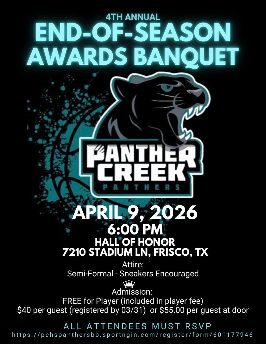 Frisco Panther Creek Basketball Booster Club tweet media