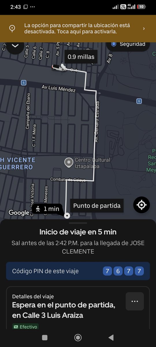 raul19gsi's tweet photo. @Uber_MEX @Uber_Support  ¿Está permitido que acepten viajes y manden mensaje para ver si les conviene? Al parecer no le convenía y no avanzababpara provocar que yo cancele, se fue más lejos del punto de recogida y de pronto. 

Considero que este conductor está de sobra en la app https://t.co/fixStGcAxw