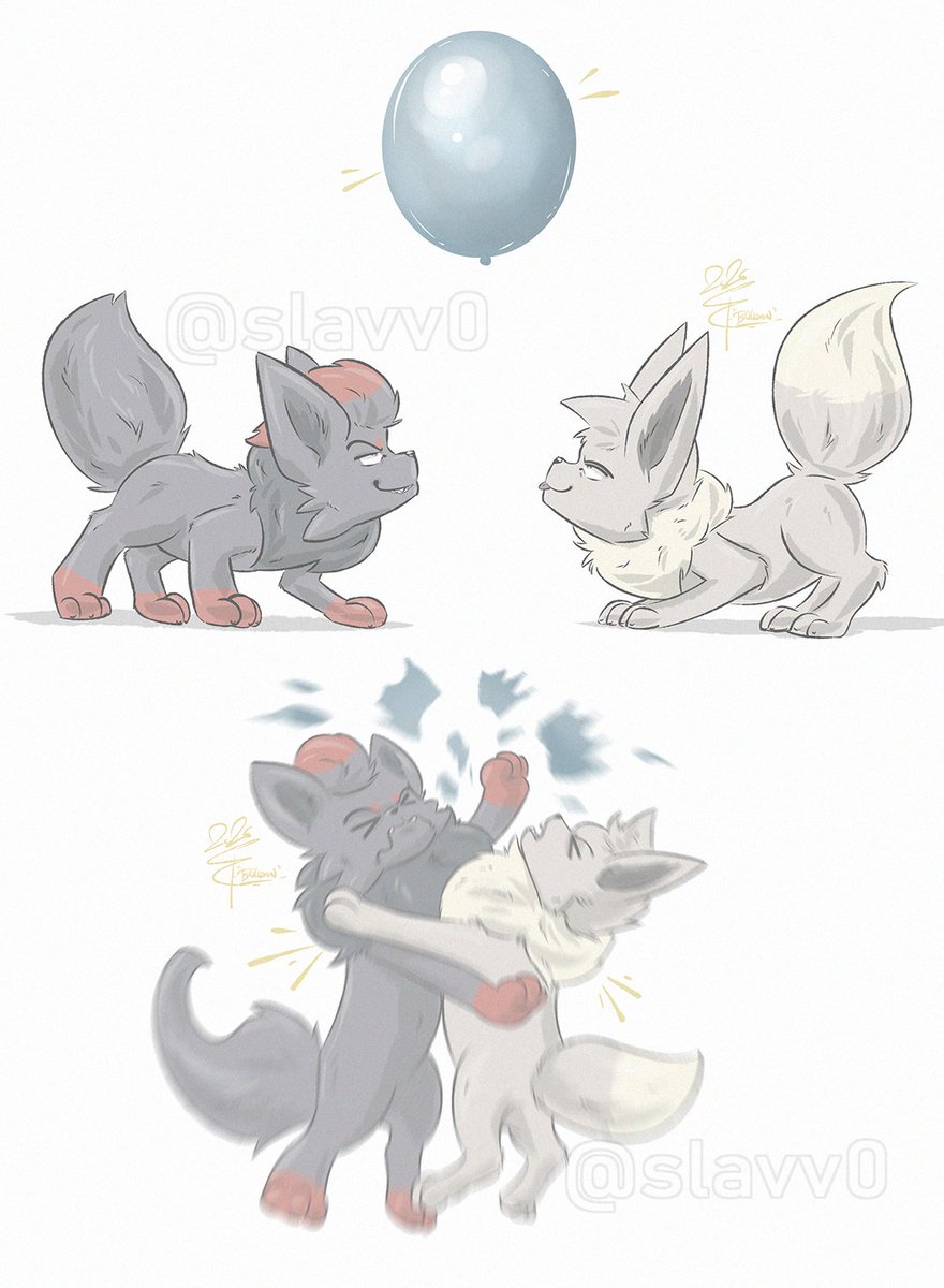 'Balloon'

#zorua #ゾロア #eevee #イーブイ