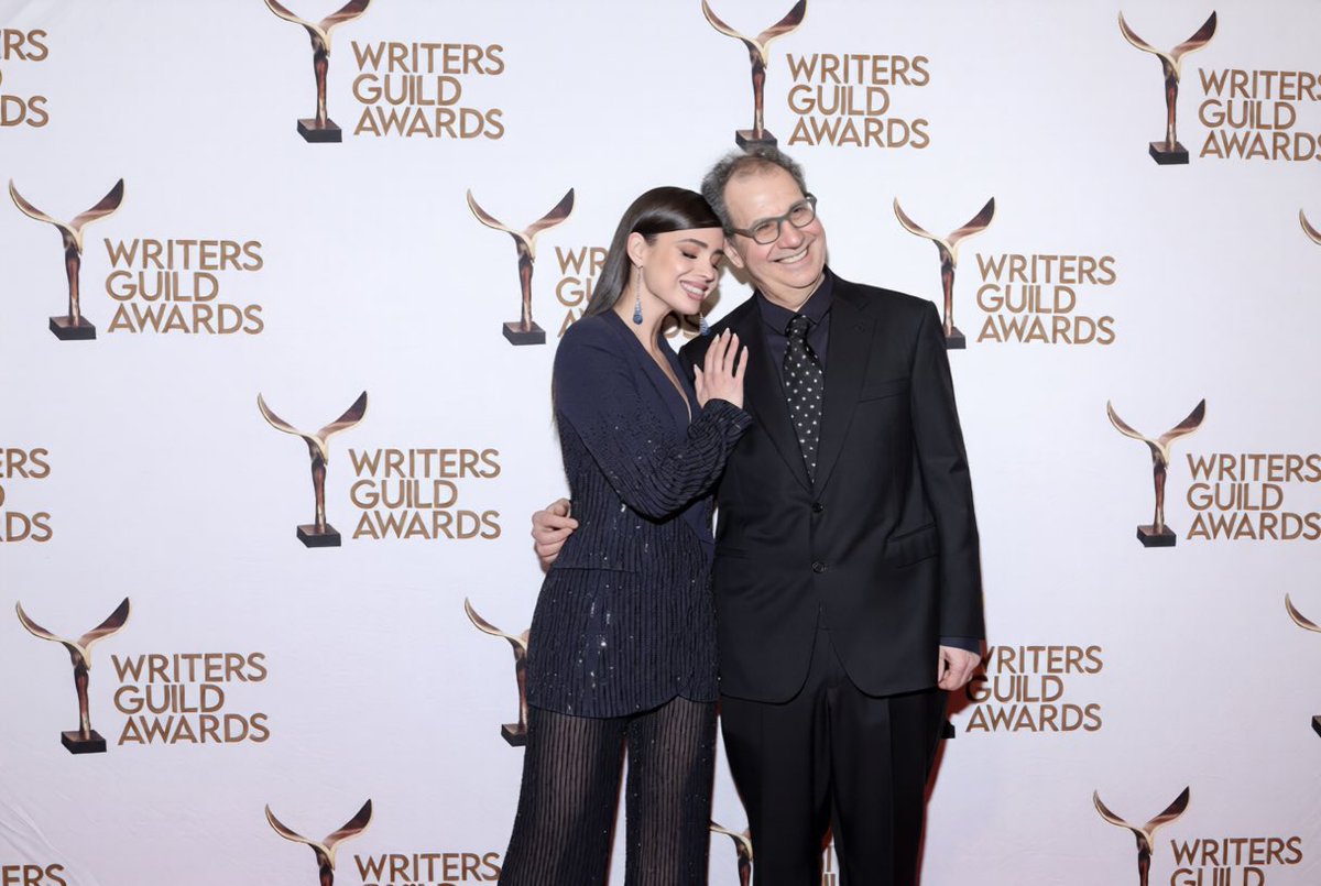 Sofia Carson and Adam Brooke at the 2026 #WritersGuildAwards New York Ceremony

The Life List Is nominated in TV &amp; Streaming Motion Pictures