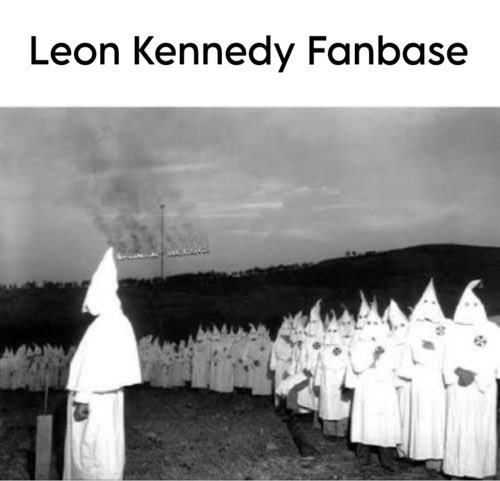 -chego
-vejo o fandom do leon sendo racista, misóginos e homofóbicos 
-saio