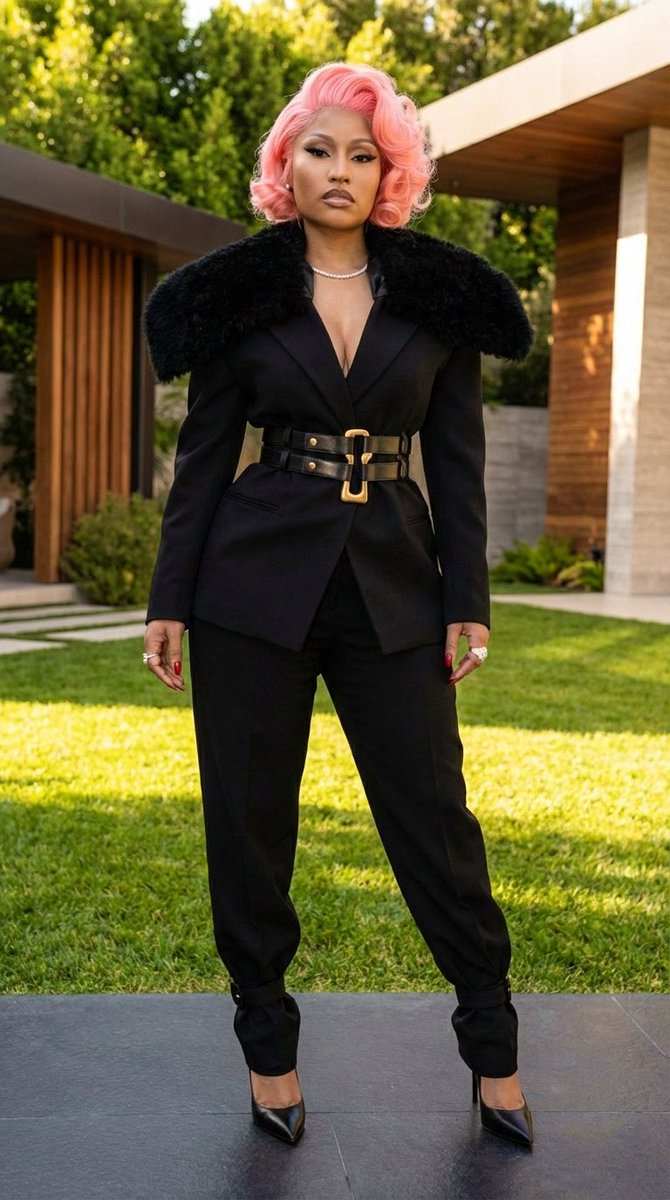 tumbledryyy's tweet photo. SCHIAPARELLI | Nicki Minaj wearing Schiaparelli Fall/Winter 2025 RTW collection✨ https://t.co/y5vZz5eBfr