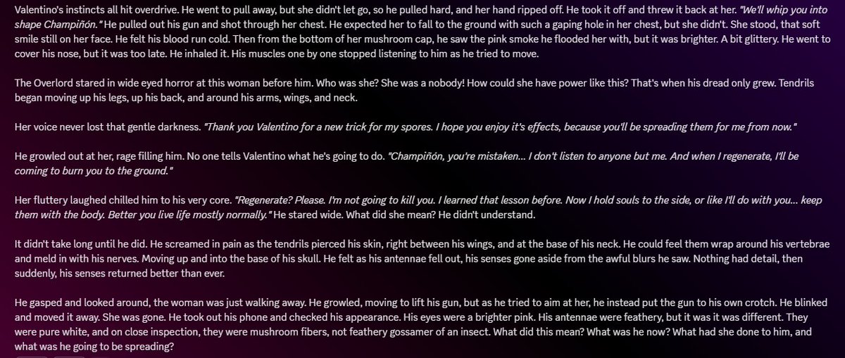 //TW: Slight Body Horror.
Here's the solo I did for this, it's from Valentino's point of view. (I write him on another account)