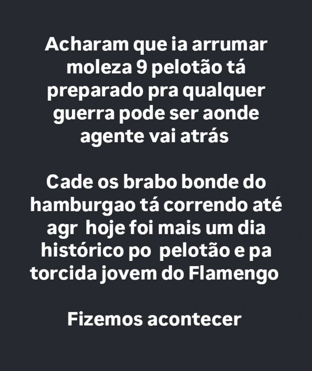 ‼️Na próxima Young FLU, não desacredita do 9º PELOTÃO. Quantidade não é qualidade 🔴🌟⚫️

- Aqui é tempo fechado a todo momento!