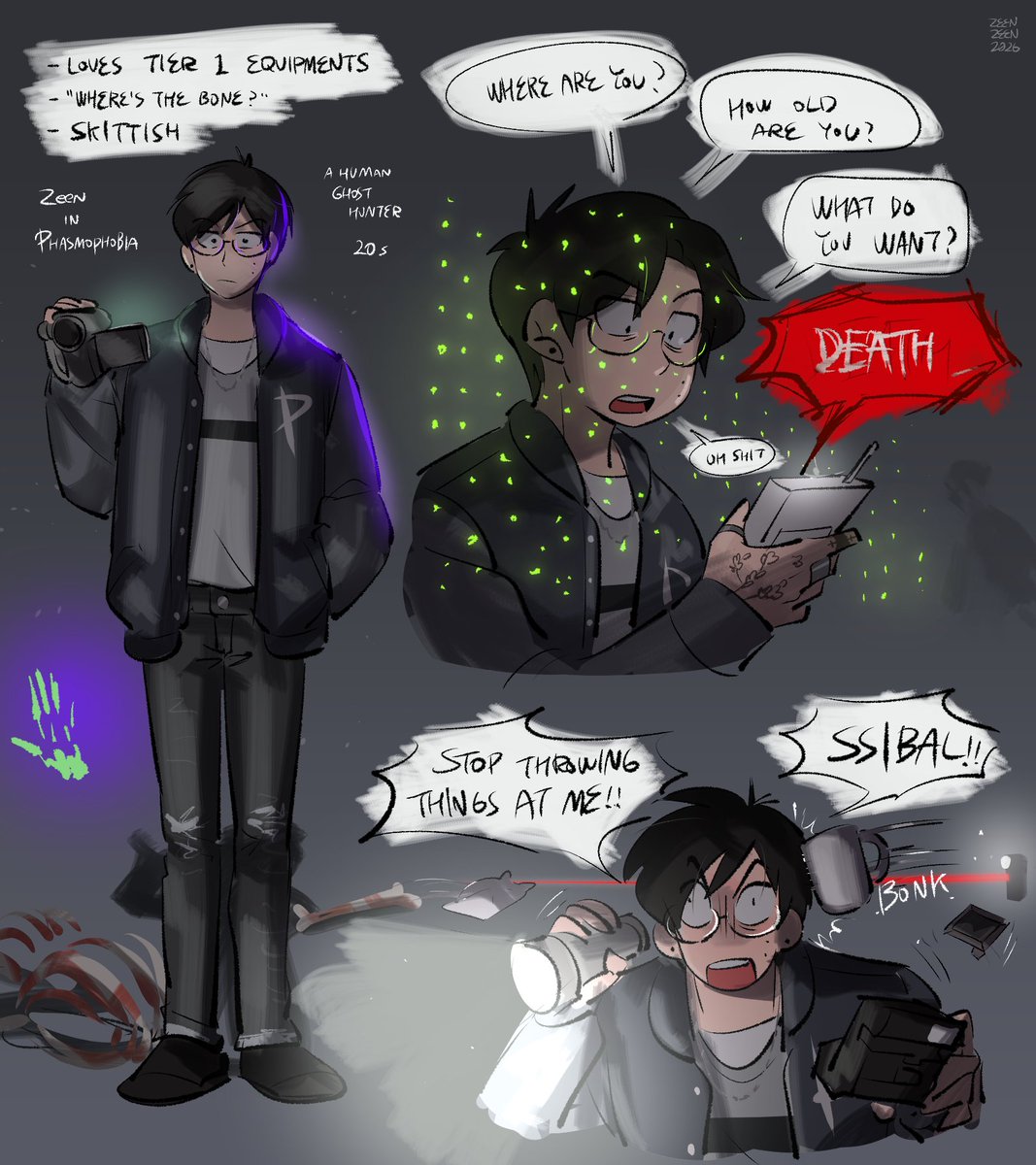 Z33NZ33N's tweet image. I'm a ghost hunter now #Phasmophobia