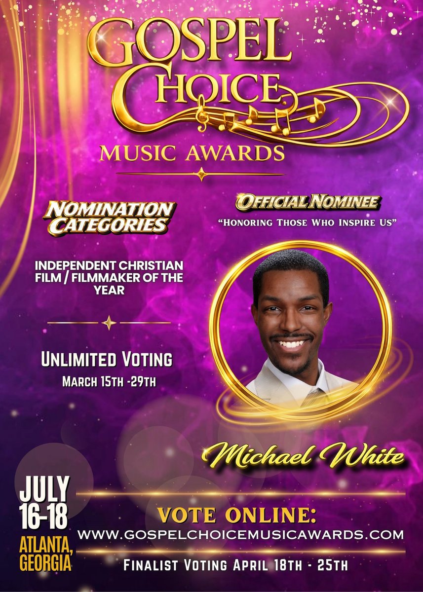 Road2Eternity1's tweet photo. Congratulations to Sheila White and Michael White for being nominated for Independent Christian Filmmaker of the Year and Gospel Internet Radio Show/Station at the Gospel Choice Music Awards!

#GospelMusicChoiceAwards #Filmmaking #PositiveImpact #UpliftingContent #R2EMedia https://t.co/dbtXVf4kZr