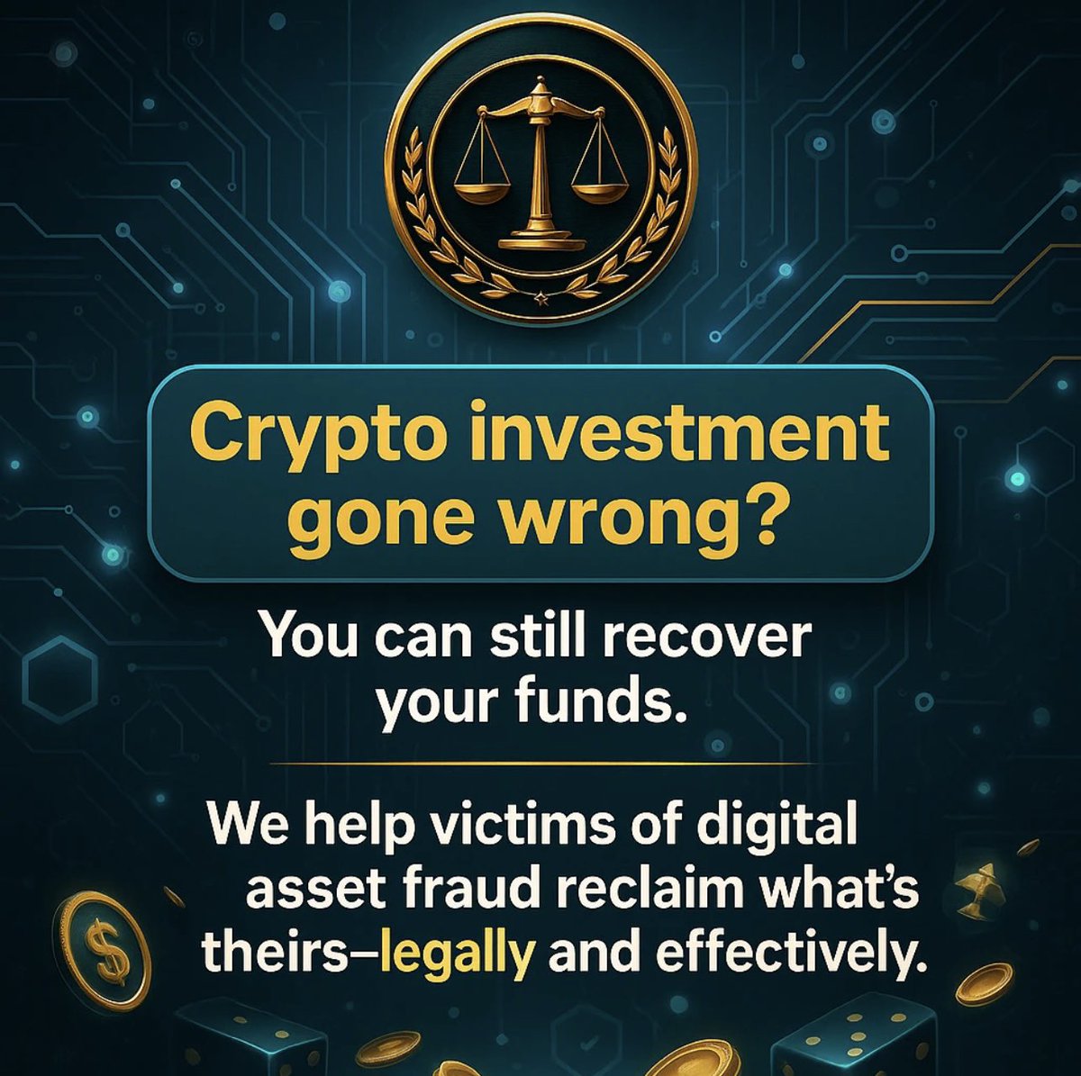 Scams are getting more sophisticated, causing serious financial and emotional harm. With years in blockchain forensics and ethical hacking, I offer a proven method to recover lost funds. Reach out if you’ve been scammed. #CryptoScam #Blockchain #CryptoRecovery