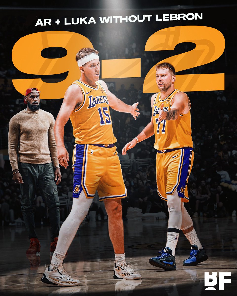 The Lakers are 9-2 with Austin Reaves &amp; Luka Doncic playing without LeBron this season 🫣