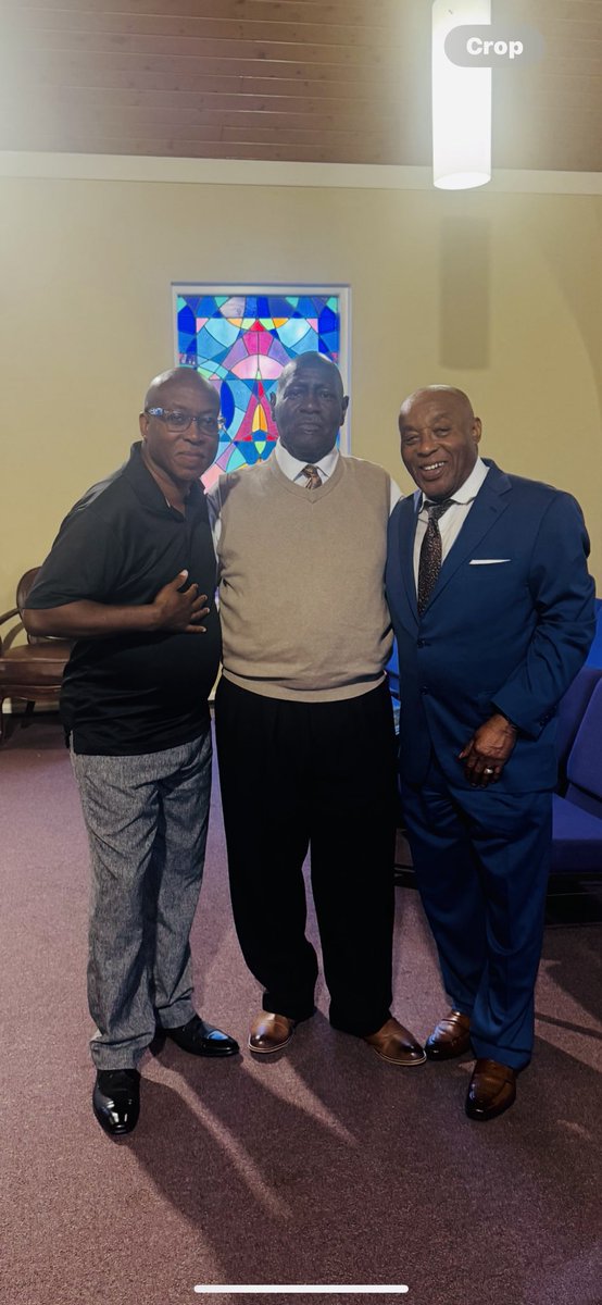 After Worship Picture with two of our Ministers Terry Wisdom Owens and James Williams At Victory in Christ Christian Church Memphis