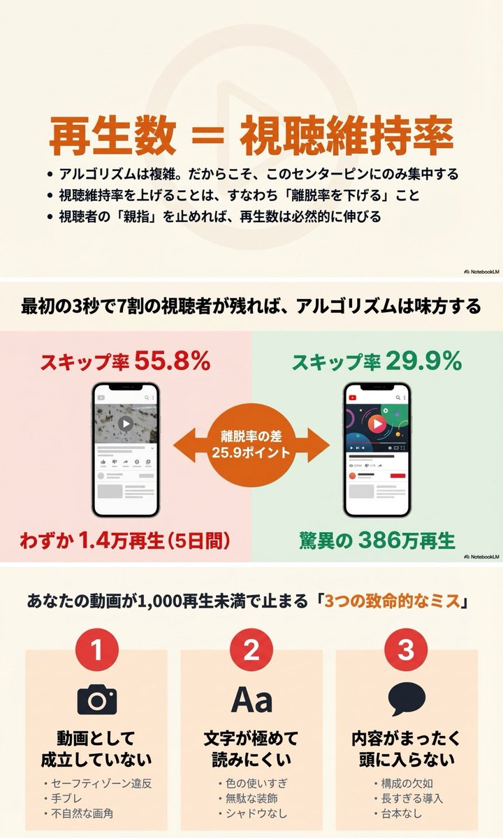 shupeiman's tweet photo. 190本ショート動画作ってわかった12のこと https://t.co/V0vrePfPEI