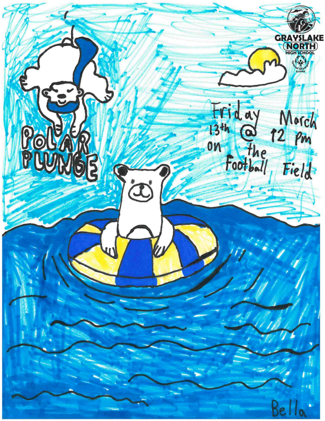 GNHS_SpOlympics's tweet photo. Shout out to our athletes for creating these amazing flyers for our Big Game &amp; Polar Plunge. All proceeds fundraised from our Cool School Polar Plunge will benefit @SO_Illinois athletes! @GrayslakeNorth 

Our GNHS Cool School Polar Plunge link:
https://t.co/mr87WyuuIh https://t.co/3AZcT3LKpy