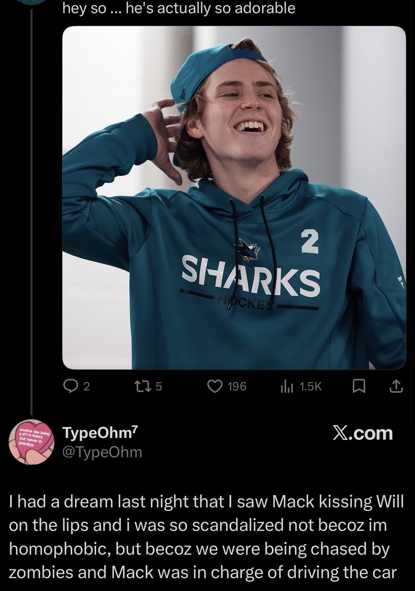 this is probably the funniest reply because yeah, i too would be scared of macklins driving during a zombie apocalypse