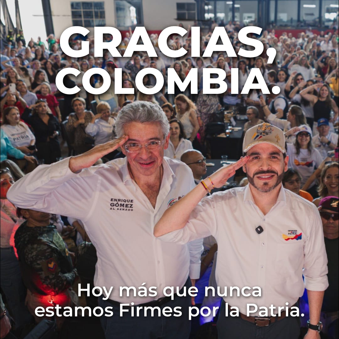 Enrique_GomezM's tweet photo. Gracias a los mas de 700.000 colombianos que nos permitieron la esperanza. https://t.co/f2wp7gTUIE
