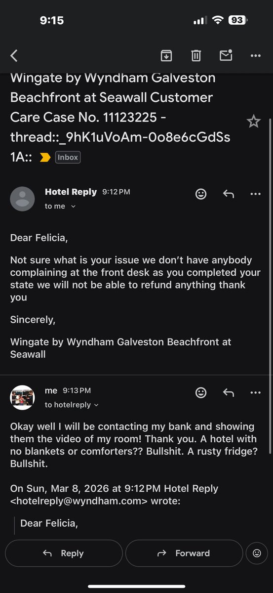 ppartygirl_'s tweet photo. @WyndhamHotels completely unprofessional. I told you what my problem was. Had no blankets nor comforters in the room like advertised. Didn’t receive my free breakfast because your staff was too lazy to refill the waffle mix. At 8:30am. You know I heard y’all have high standards https://t.co/YC5fqaNevy