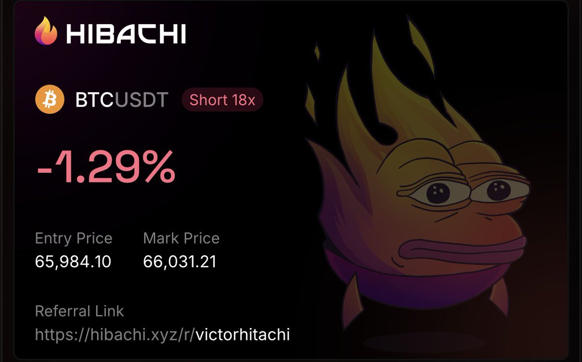 cryptoman6789's tweet photo. Đầu năm cày cuốc để cuối năm gặt hái nào ae 🔥

✅ @hibachi_xyz backed by Circle, Coinbase và Dragonfly, toàn quỹ top Tier 1 😍

=> Đang được X2 Point kiếm được từ tuần này nên ae vào bào mạnh đi nhé !

Ngoài #Decibel thì đây là Perpdex mà mình ưu tiên cày vol trong giai đoạn Downtrend khó khăn này, chờ ngày market hồi phục là bung lụa thôi nè 🚀

📌 Link farm point : https://t.co/RS0SsSzac9

Ưu đãi:
- 5% fee discount
- 15% weekly points boost