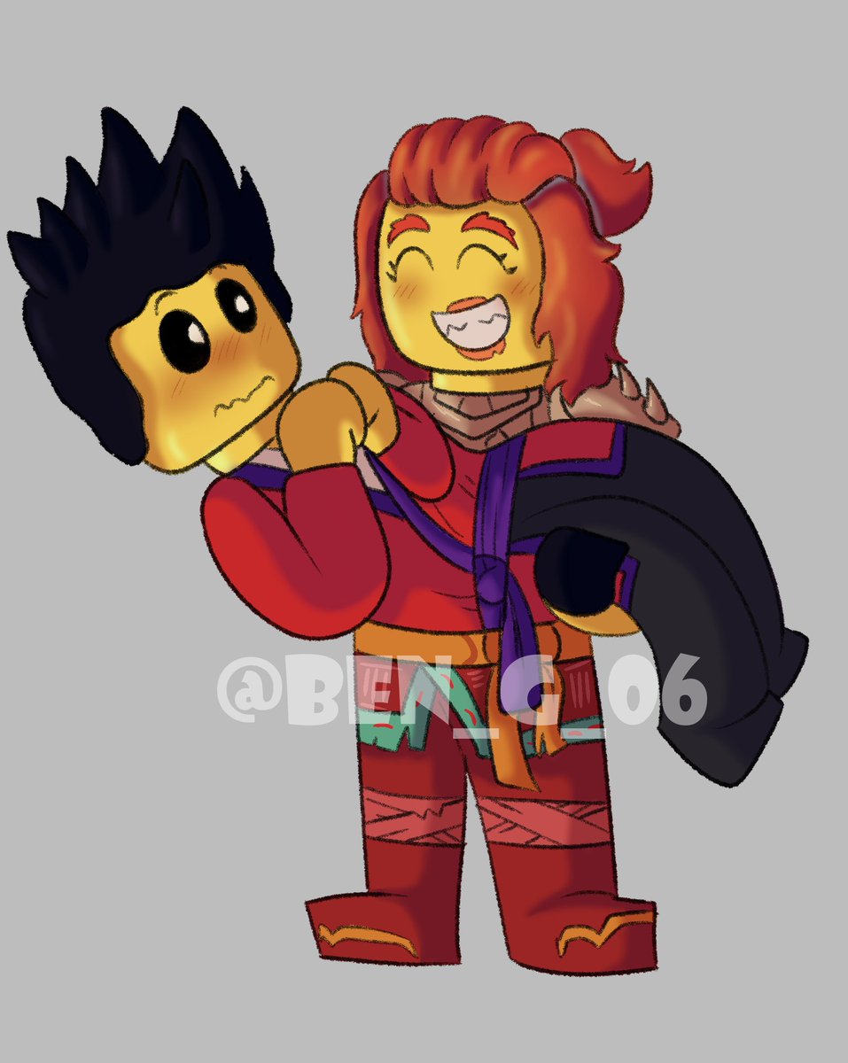 Ben_G_06's tweet photo. My first fanart of Ninjago!! #ninjagotwt #robfyre #heatpad #robyfyre #wyldfyrexroby #robyxwyldfyre https://t.co/n8FXOY9boS