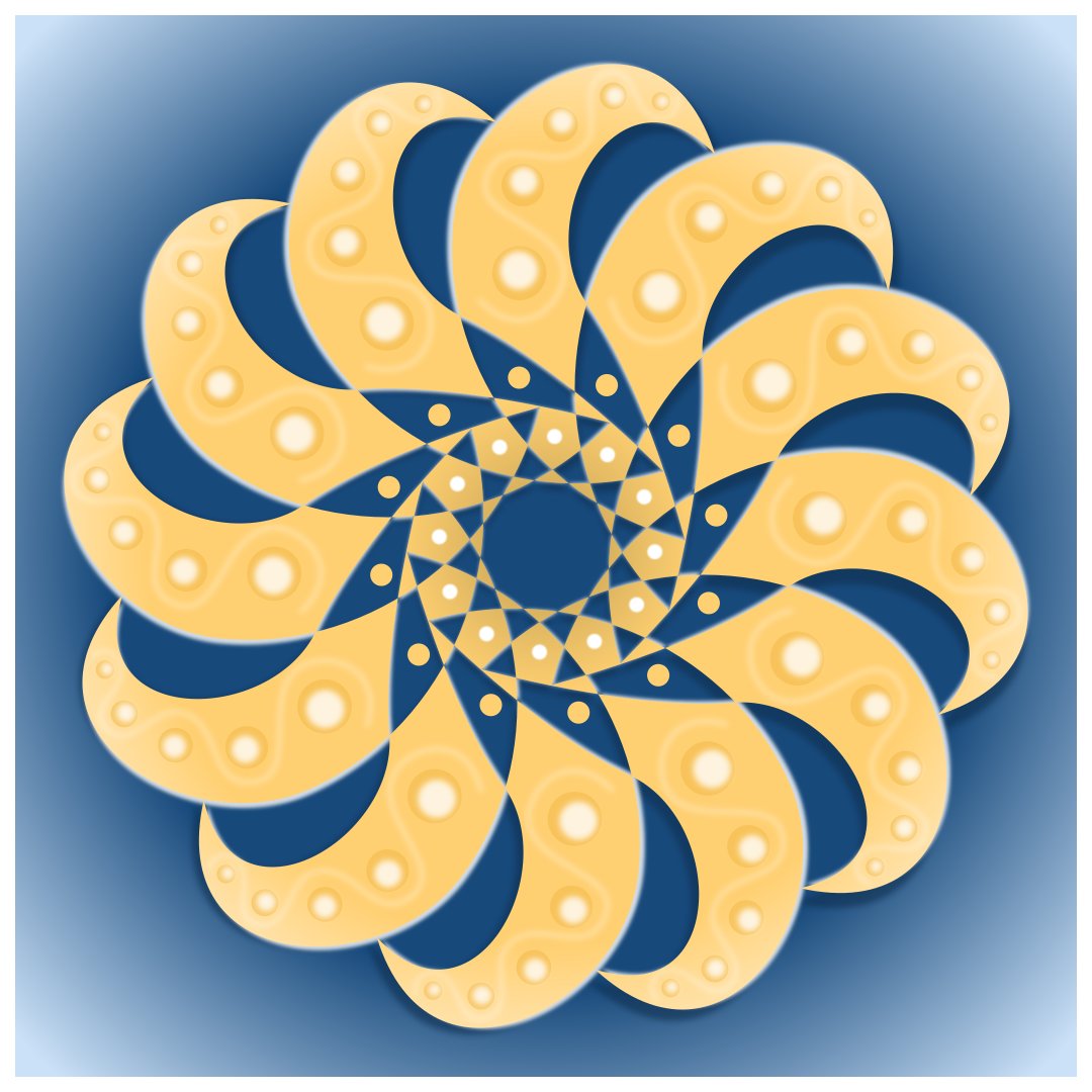 tjb_creative's tweet image. Some blue and gold on this Sunday evening.

#digitalart #patternart
