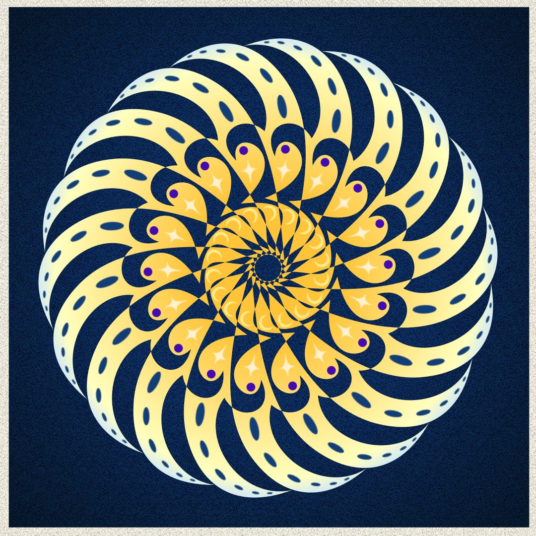 tjb_creative's tweet image. Some blue and gold on this Sunday evening.

#digitalart #patternart