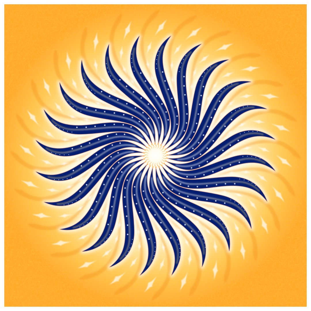 tjb_creative's tweet image. Some blue and gold on this Sunday evening.

#digitalart #patternart
