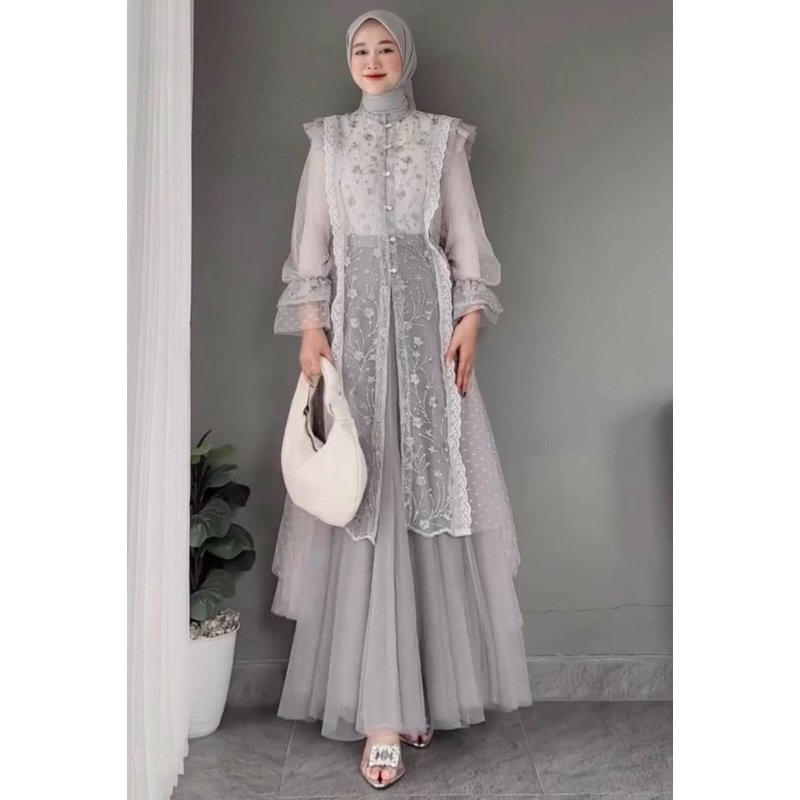 NuezzaF76674's tweet photo. ✨Baju lebaran viral 2026!

Set outer brukat tulle + rok tutu yang bikin penampilan makin elegan, feminin, dan kekinian

https://t.co/KBoF271B9P https://t.co/qqMll0v97u