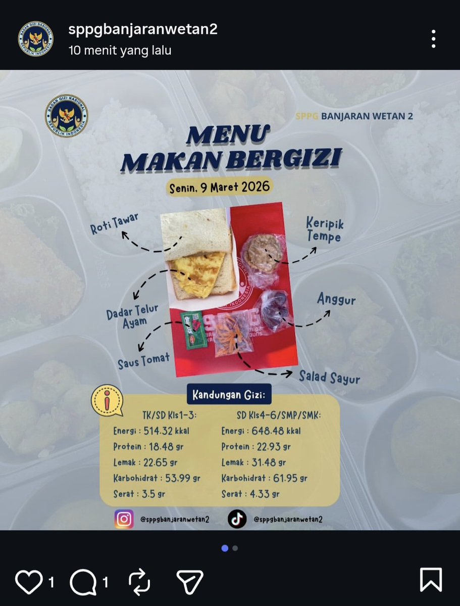 Min <a href="/menuembegejelek/">MBG Jelek</a> bagaimana cara menghitung total protein yang dicantumkan (18-22 gram) dari menu kaya gini?
😊😊😊😊😊