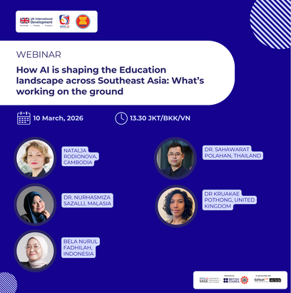 vnBritish's tweet image. Our friends @GlobalEdTechHub are launching a new Topic Brief series on AI in Education in SE Asia! 
Hear from practitioners on what’s working, challenges, and how AI can support marginalised learners.
📅 10 March 2026
🔗 : us06web.zoom.us/webinar/regist… 
 #EdTech #SoutheastAsia