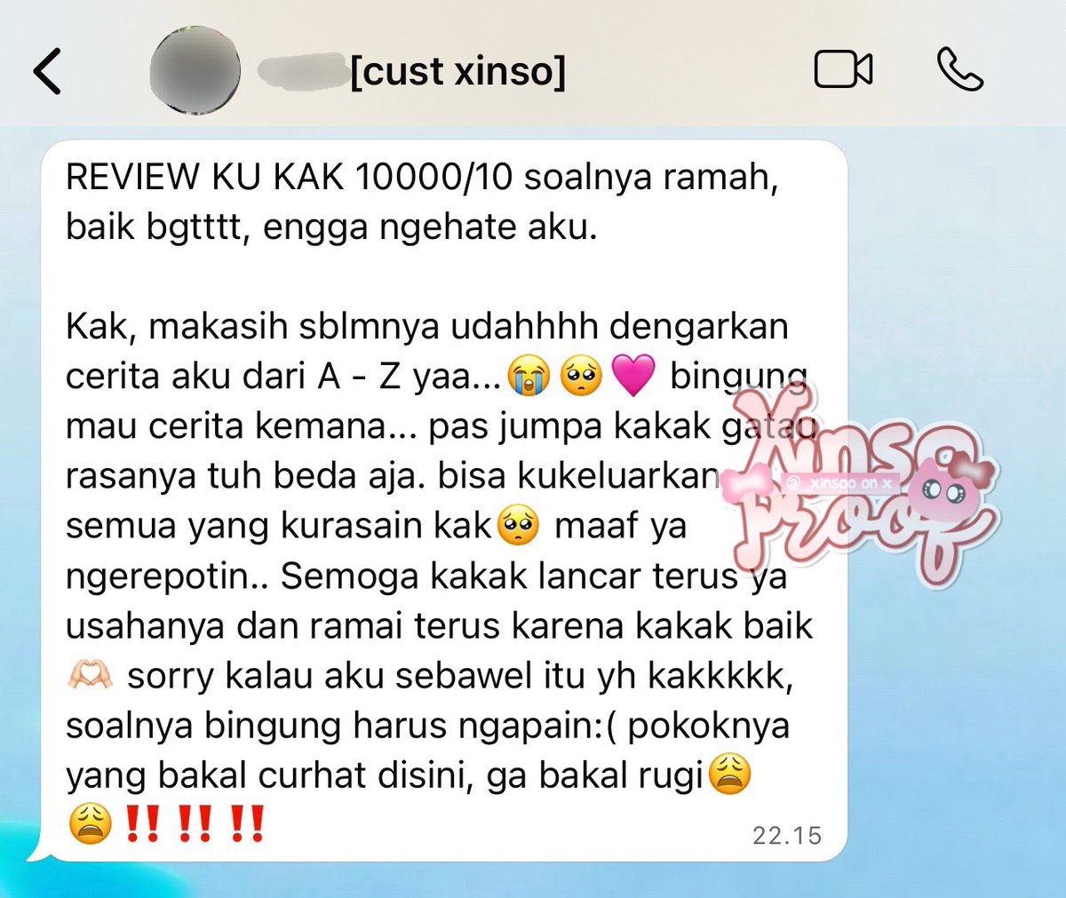 xinso | jasa curhat online tweet media