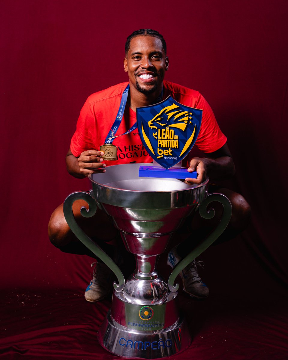 Quatro gols na final. Título pernambucano e #LeãoDaPartida <a href="/betnacional/">Betnacional</a> 🏆🦁 Parabéns, Iury Castilho!