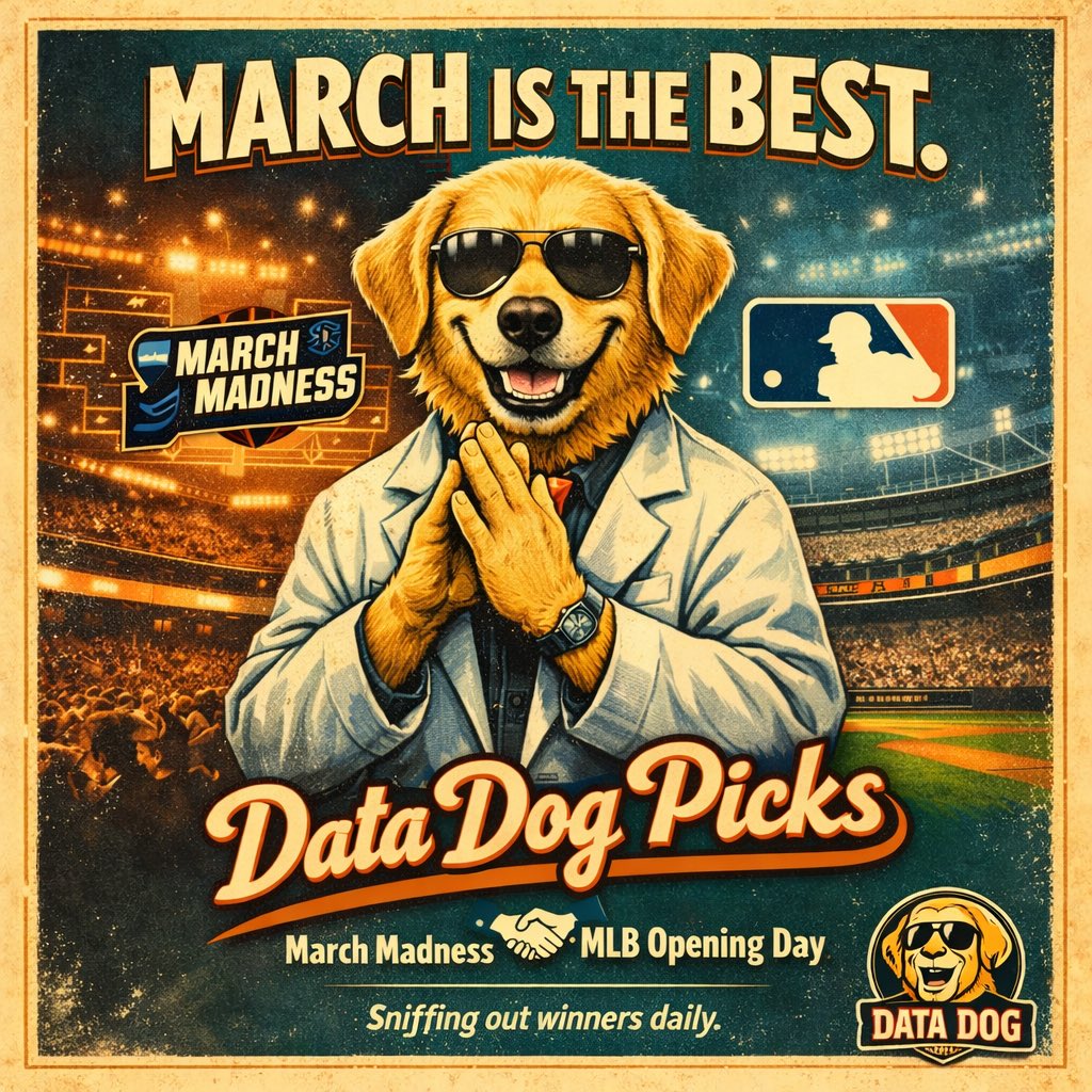 thedatadogpicks's tweet photo. March might be the best betting month of the year.
๐ March Madness
โพ MLB Opening Day
Chipโs already rubbing his paws together.
Sniffing out winners daily. ๐พ
#MarchMadness #MLB #SportsBetting #DataDogPicks https://t.co/ou2ffSXhKt