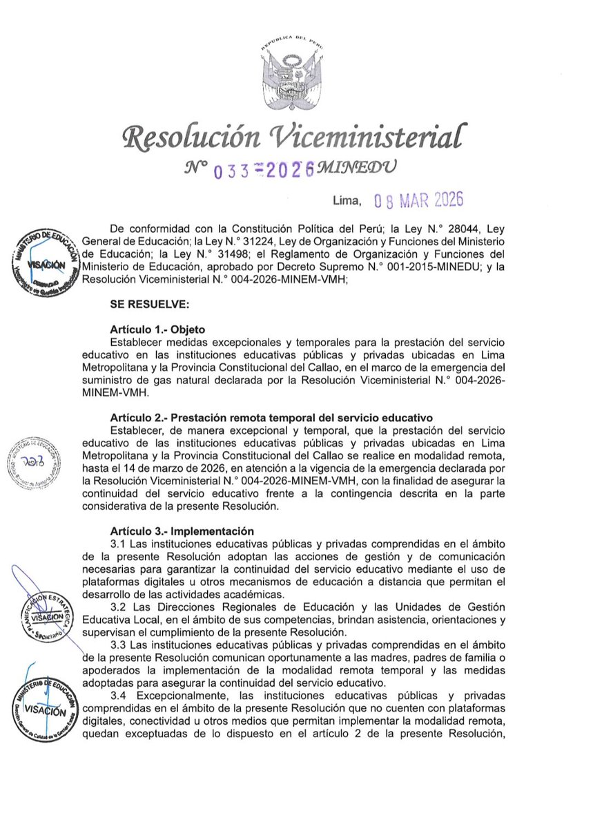 Kriegderbilder's tweet photo. @ysmael_tasayco La resolución viceministerial: https://t.co/i6gk9B2rrO