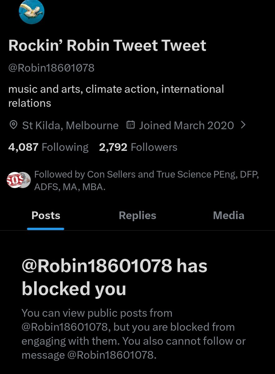 Just another lefty scalp. This is why these lefties are surprised when they come across opposition to their views. They continually block those who expose their lies, creating echo chambers of woke morons like themselves. They will never learn and grow.