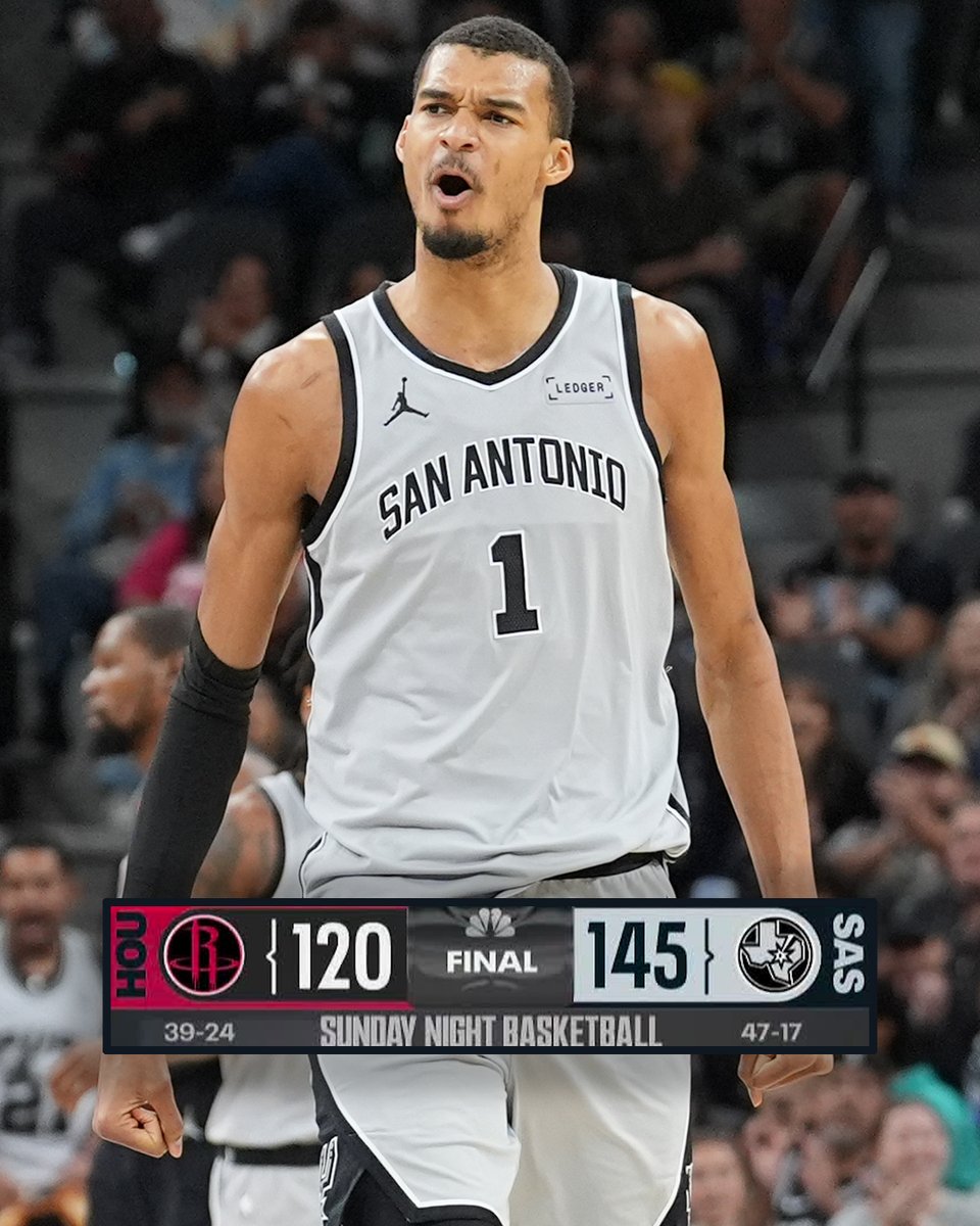 A DOMINATING win by Wemby and the Spurs. 🙌